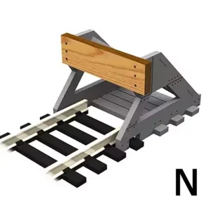 Proses BF-N-01 Prellbock Baugr. N mit Puffer aus Holz ( 2er Packung ) Saisonangebot