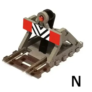 Proses BF-N-02 Prellbock Baugr. N mit Puffer aus Holzund LED-Stoplicht Wochenendangebot