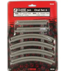 Rokuhan R028 Einfaches Gleis-Oval A 1:220 Spur Z Neu OVP Finale Aktion