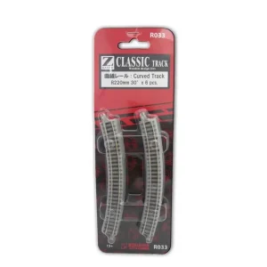 Rokuhan R033 Gleis gebogen R220-30° 1:220 Spur Z Neu OVP 6 Stück Kostenloser Versand