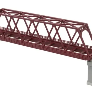 Rokuhan R042 Kastenbrücke 1-gleisig 220 mm rot ohne Gleis Spur Z Markenprodukt