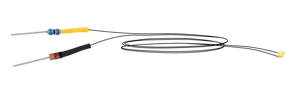 Zertifiziert Viessmann 3560 LED warmweiß mit angelöteten Kabeln, 5 Stück - H0 1:87
