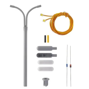 Abverkauf Viessmann 6723 H0 Bausatz Peitschenleuchte, doppelt, 2 LEDs weiß