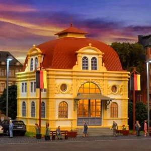 Wochenendangebot Vollmer 42004 H0 Botschaftsgebäude mit LED-Beleuchtung,Funktionsbausatz