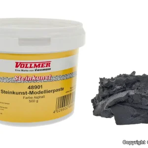 Vollmer 48901 Steinkunst-Modellierpaste Farbe Asphalt 500 g Spur H0 Wochenendangebot