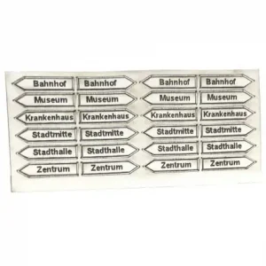 Anlagen-Architekt - 3924 - 24 Wegweiser Innerort N (Bausatz) - ehemals Micro Welten 01-82 Top-Angebot