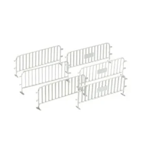 N-Train - 21216 - Verkehrszäune aus Messing silber - 6 Stück Fertigmodell Abverkauf