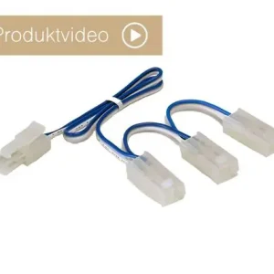 Highlight Kato Unitrack - 24-833 / 7024833 - Verteilerkabel 3-Fach blau-weiß (30 cm)