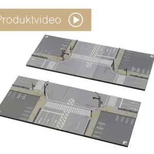 Online Kaufen Kato Unitram - 40-823 / 7040823 - Erweiterungs-Set „Straßen-Kreuzung“