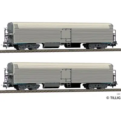 Direkt Vom Hersteller Tillig 70074 H0 2er Set Maschinenkühlwagen Ttehkor, DR, Ep. III
