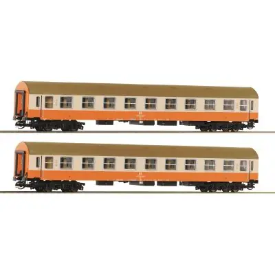 Roco 6280017 TT 2-tlg. Set 2: Reisezugwagen 2. Klasse, DR, Ep. IV Garantierte Lieferung
