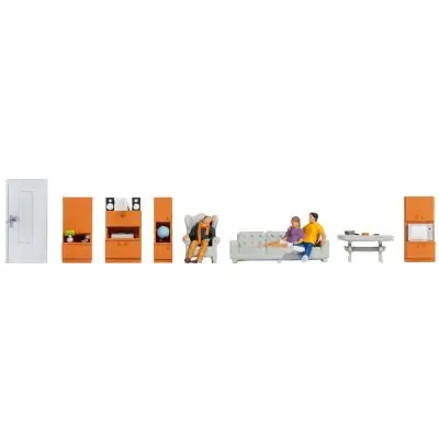Neuheit Noch 16286 H0 Figuren-Themenwelt "Wohnzimmer"