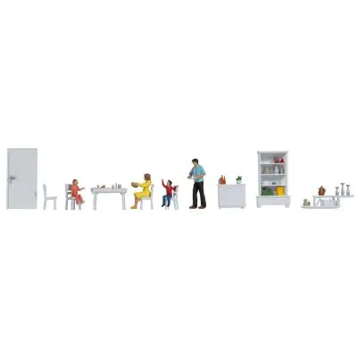 Noch 16284 H0 Figuren-Themenwelt "Esszimmer" Solange Der Vorrat Reicht