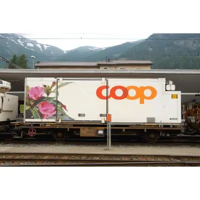 Aktuell Bemo 9469111 0m Containertragwagen Lb-v 7861mit Coop-Container "Lieschen