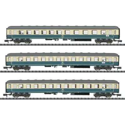 Kracherpreis Minitrix 15639 N Personenwagen-Set D 796, DB, Ep. IV