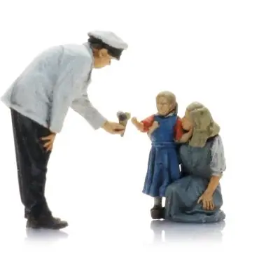 Artitec 5120025 TT Eisverkäufer mit Mutter und Kind Neu Im Sortiment