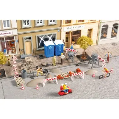 Preisreduziert Auhagen 41694 H0 Baustellen-Set