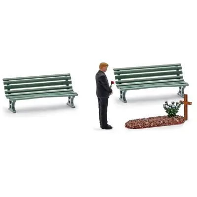 Begrenztes Angebot Busch 8883 TT Action-Set: Besuch am Grab