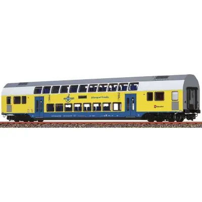 Zertifiziert Brawa 44578 H0 Doppelstock-Mittelwagen Dbdpza, Metronom, Ep. VI, AC-Digital