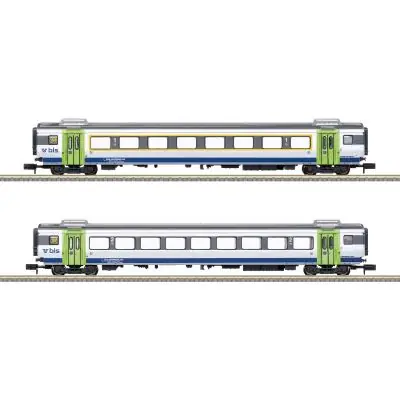 Kostenloser Rückversand Minitrix 18294 N 2er Set Personenwagen u0027GoldenPassLineu0027, BLS, Ep. VI