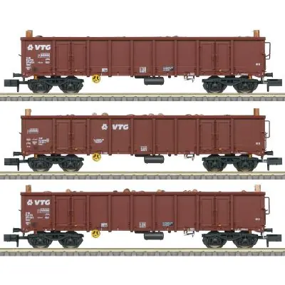 Markenprodukt Minitrix 18288 3er Set Hochbordwagen Eanos, VTG, Ep.VI