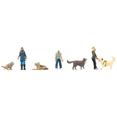 Begrenztes Angebot Faller 151745 H0 Spaziergänger mit Hunden