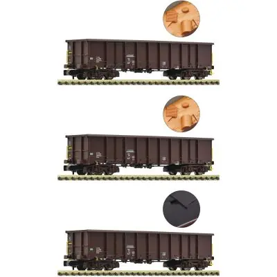 Direkt Vom Hersteller Fleischmann 6660074 N 3er Set Offene Güterwagen Eanos, ÖBB, Ep. VI