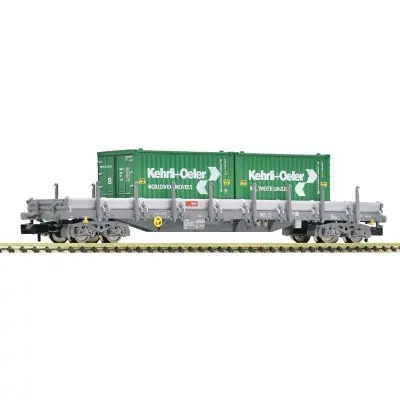 Sonderangebot Fleischmann 6660092 N Rungenwagen Res mit zwei 20u0027-Containern, SBB, Ep. VI u0027Kehrli+Oeleru0027