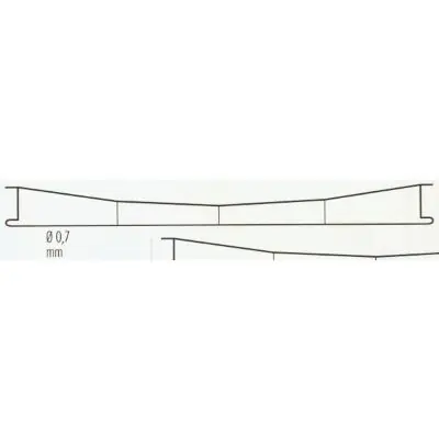 Nur Heute Sommerfeldt 148 Fahrdraht verkupfert, 0,7 x 375mm (5 Stück)