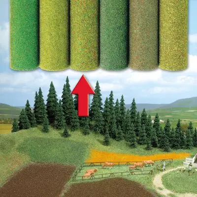 Begrenztes Angebot Busch 7282 Gelände-Teppich Blumenwiese, 250 x 100 cm