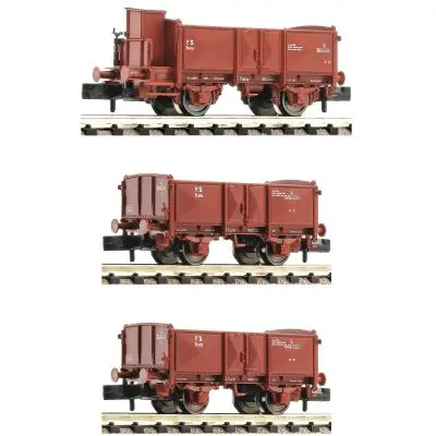Begrenztes Angebot Fleischmann 6660034 N er Set offene Güterwagen, FS, Ep.II-III
