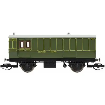 Hornby TT4054 TT Gepäckwagen 4 Wheel Coach 3rd Class Brake Baggage, SR, Ep. I Preisknaller