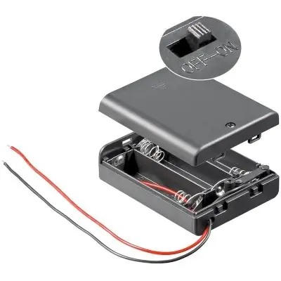 Heißes Angebot Schönwitz 12445 Batteriehalter Batteriefach Akkuhalter Akkufach für 3x AA Mignon-Batterie
