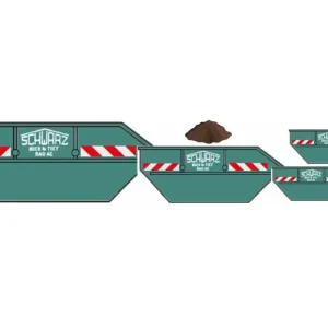 Top-Preis Loewe 2431 H0 Absetzmulden Schwarz Bau mit Abraum 4x