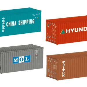 Zertifiziert Märklin 76553 H0 Containerset 20ft. 4x Spur H0