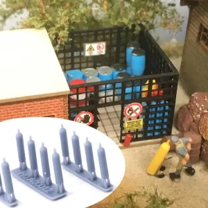 Aktuell Modellbahn Union MU-H0-A00012 H0 Gasflaschen 12x