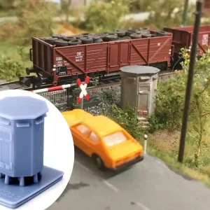 Ausverkauf Modellbahnunion MU-H0-A00211 H0 Achteckiges Schalthaus für Bahnübergänge