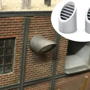 Zertifiziert Modellbahn Union MU-H0-A50162 H0 Ventilationsrohre 2x Fertigmodell