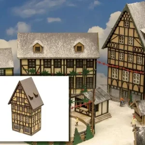 Zertifiziert Modellbahn Union MU-H0-H00188 H0 Halbrelief Fachwerkhaus 3