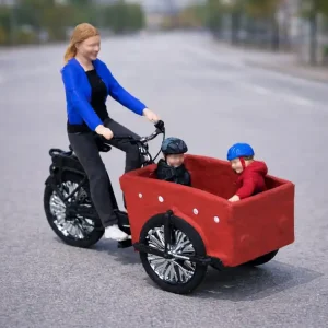 Zertifiziert MU-H0-W99004 H0 Figurenset Lastenfahrrad mit Frau und 2 Kindern