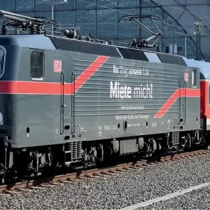 Angebot Elektrolokomotive „Miete mich“ der DB AG