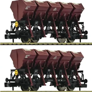 Wochenendangebot Fleischmann 6660060 - 2er Set Muldenkippwagen Ommi 51, DB, Ep.III