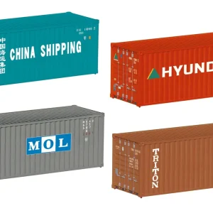 Zertifiziert Märklin 76553 - 4er Set Container 20'