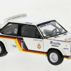 Brekina 22662 - Fiat 131 Abarth, No.1, Fiat Minolta, Rally Hunsrück, W.Röhrl, 1980 Sofort Bestellen