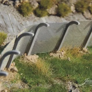 Juweela 28378 - Sicherheitszaun mit Betonpfählen, 100 cm Schnäppchen