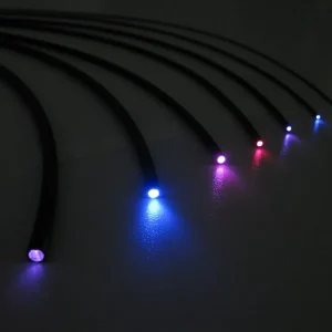 Sonderaktion Schönwitz 51042 - 2 Meter 1,0mm LWL Lichtwellenleiter Lichtleiter mit schwarzer PVC Isolierung