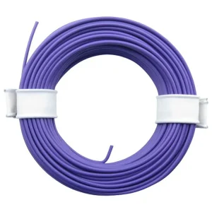 Super-Preis Schönwitz 51029 - 10 Meter Draht Kupferschaltdraht Schaltdraht 0,5mm 1-adrig lila violett