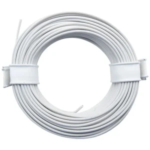 Wochenendangebot Schönwitz 51028 - 10 Meter Draht Kupferschaltdraht Schaltdraht 0,5mm 1-adrig weiß