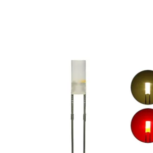 Super-Preis Schönwitz 50826 - DUO Zylinder LED Bipolar 3mm 2pin diffus warmweiß / rot