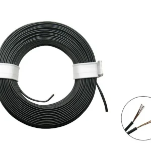Begrenztes Angebot Schönwitz 50365 - 10m LIYZ Doppellitze Zwillingslitze 2x 0,08mm² schwarz